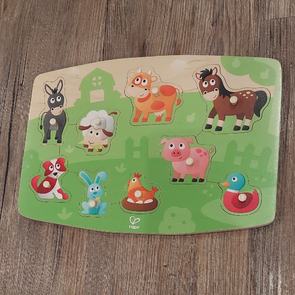 Hape Farm Animal Wooden Puzzle